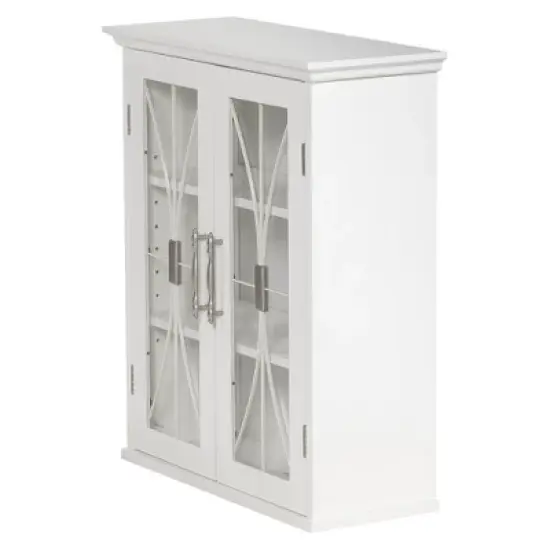 Symphony Wall Cabinet White - Elegant Home Fashions image {2}
