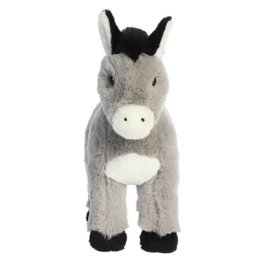 Aurora Small Donkey Eco Nation Eco-Friendly Stuffed Animal Gray 8.5" image {1}