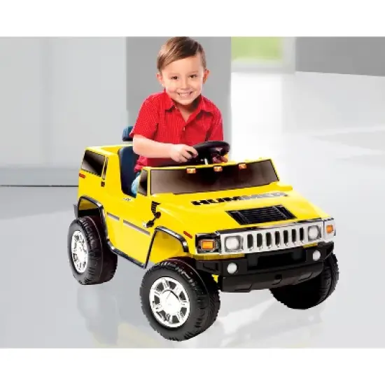 Kid Motorz 6V Hummer H2 Powered Ride-On - Yellow image {4}