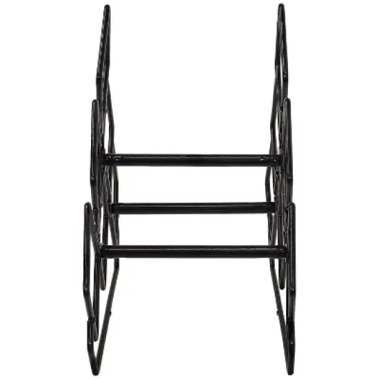 Sunnydaze Modern 6-Bottle Triangular Wine Rack - Indoor Steel Wire Tabletop Accent - Black image {6}