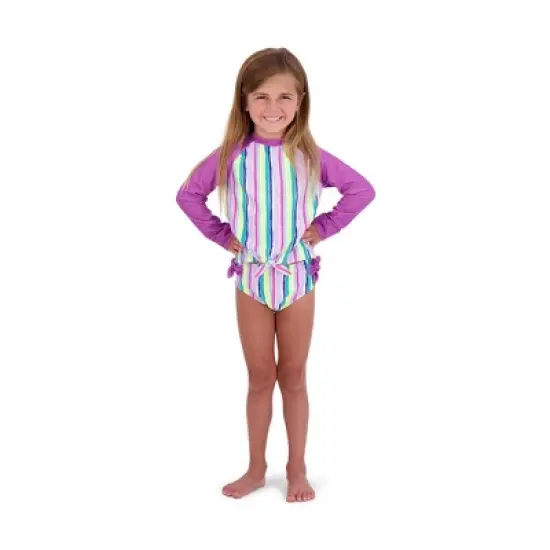 Andy & Evan Toddler Girl'S Rashguard Set Multicolored, Size 3T image {1}