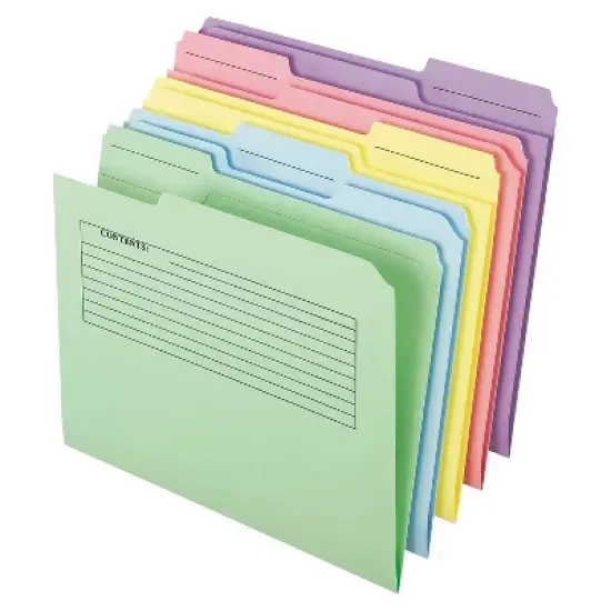 Pendaflex Printed Notes Folders 1/3 Cut Top 45269 image {2}