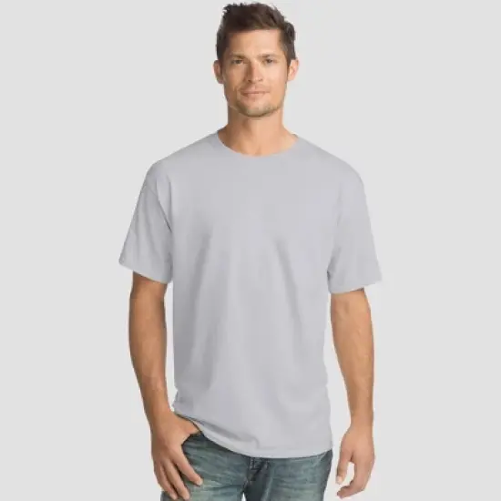Hanes Men's Essentials Short Sleeve T-Shirt 4pk image {2}