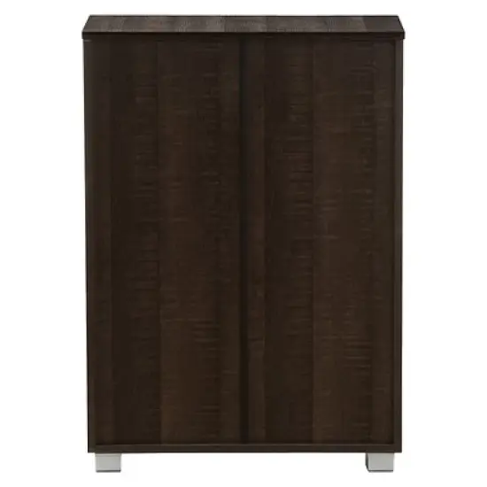Mason Modern and Contemporary Multipurpose Storage Cabinet Sideboard - Dark Brown - Baxton Studio image {3}
