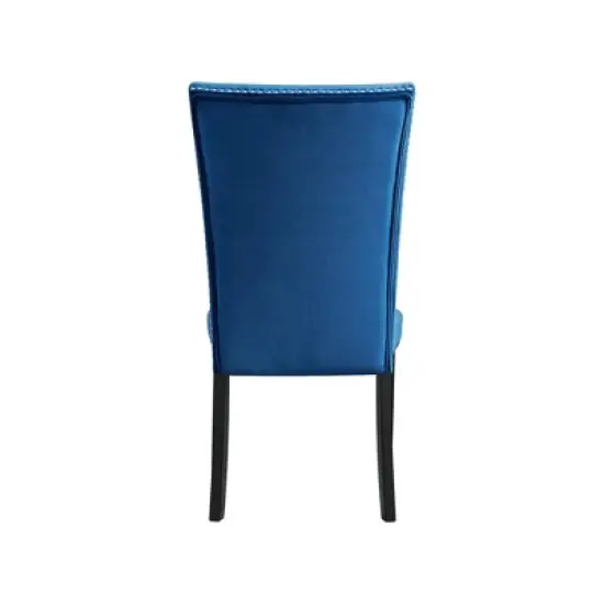 5pc Willow Marble Dining Set White/Blue - Picket House Furnishings image {7}