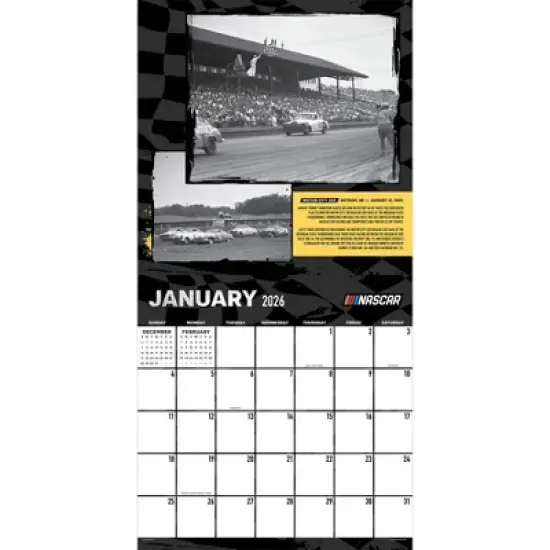 TF Publishing 13.5"x14.5" 2026 Nascar Best Races Wall Calendar image {5}