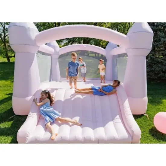 Bounceland Party Castle Cotton Candy Bounce House - Pink image {4}