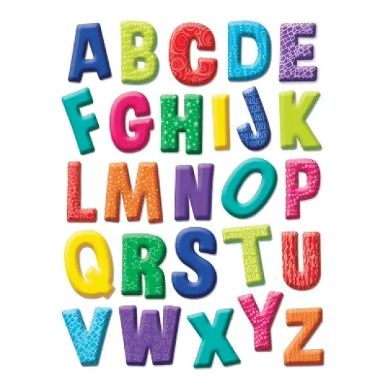 Eureka&reg; Color My World Alphabet Window Clings, 12 Sheets image {1}