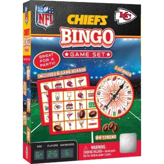 MasterPieces Officially Licensed NFL - Kansas City Chiefs Bingo Game image {1}