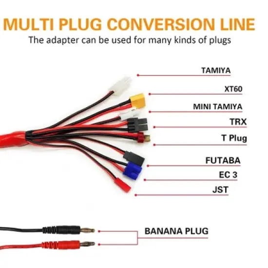 SUPULSE iMAX EXAC00005 B6 AC Professional Balance Charger/Discharger System with Temperature Sensor, Cooling Fans, and Multi-plug Adapter Line image {4}