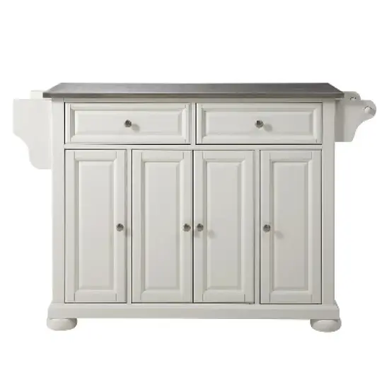 Alexandria Stainless Steel Top Kitchen Island - Crosley image {8}