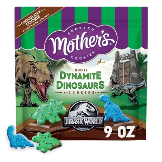 Mother&rsquo;s Cookies Chocolatey Dynamite Dinosaurs Bag - 9oz image {7}