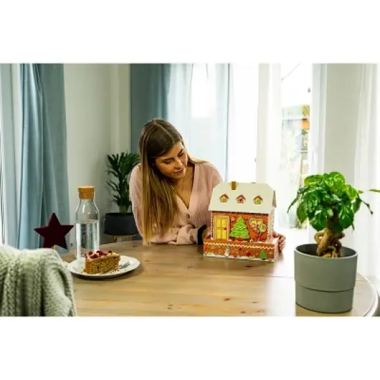 Ravensburger Christmas Gingerbread House Night Edition 3D LED Jigsaw Puzzle - 216pc image {2}