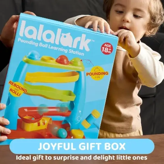 Joyfy Montessori Toy Kids Pound Ball Learning Station, Interactive Ball Drop Toy for Easy Grabbing, Birthday Christmas Gift for Baby Boy Girl image {7}