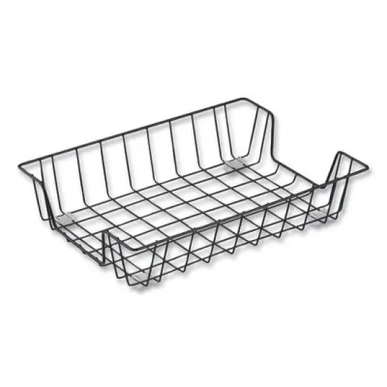 Universal Wire Metal Letter Tray, 1 Section, Letter Size Files, 10" x 14.13" x 3", Black image {4}