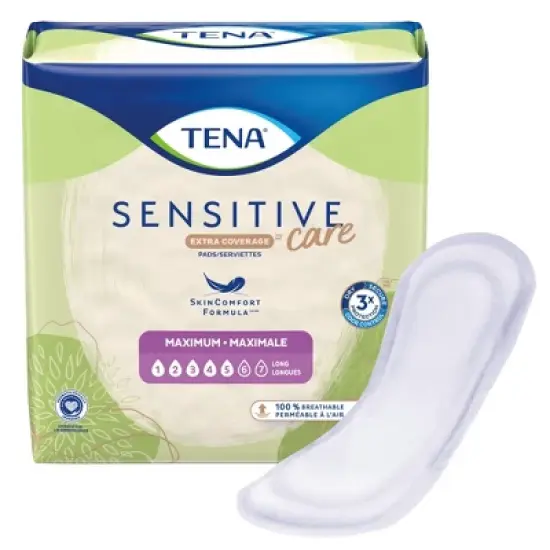 TENA Intimates Maximum Bladder Control Pad Heavy Absorbency image {4}
