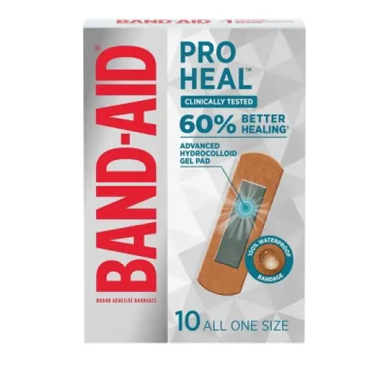 Band-Aid Brand Pro Heal Adhesive Bandages with Hydrocolloid Gel Pads - 10 ct image {8}