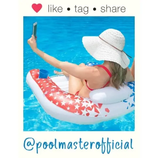 Poolmaster American Stars Paradise Water Chair Swimming Pool Float image {6}