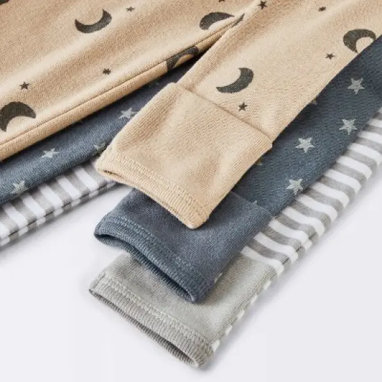 Baby 3pk Cotton Moons Sleep N' Play - Cloud Island&trade; Gray image {3}