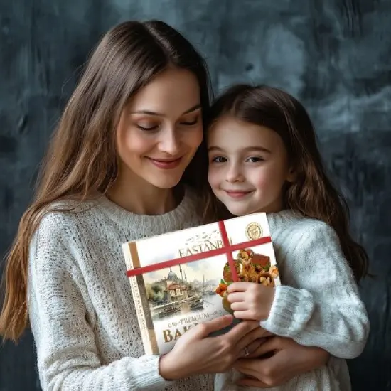 Eastanbul Baklava, Baklava Pastry, Pistachio Gift Box, Middle Eastern Sweets, Premium Gourmet Desserts, 8.8oz (250gr) image {5}