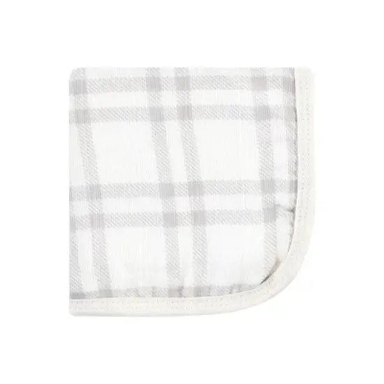 Hudson Baby Infant Boy Cotton Muslin Washcloths, Forest Animals, One Size image {3}