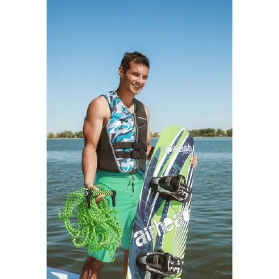 Airhead Men's Camo Cool Kwik Dry Neolite Flex Life Jacket Vest - Blue image {7}