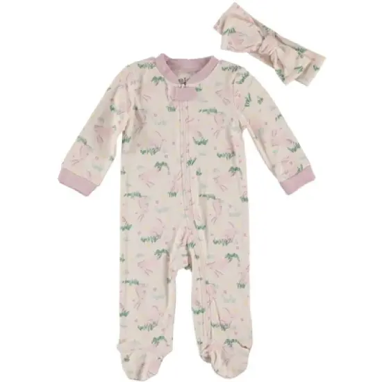 Chick Pea Chick Pea Baby Girl Clothes Tight Fit Pajama Set for Sleep and Play image {8}