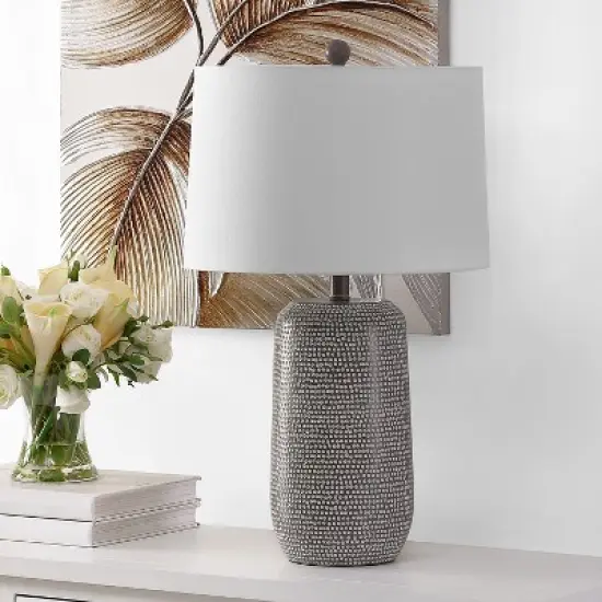 Celvin Table Lamp - Grey/White - Safavieh image {1}