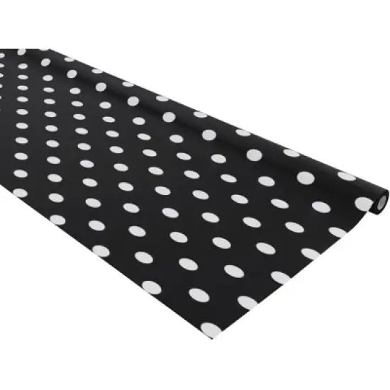 Fadeless Designs Paper Roll, Classic Dots Black and White, 48 Inches x 50 Feet image {2}