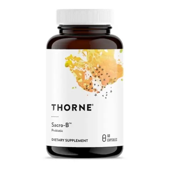 THORNE - Sacro-B Probiotic - Support Gut Health, Immune Function & Constipation Relief Probiotics* - Gluten-Free Health Support* - 60 Capsules image {6}