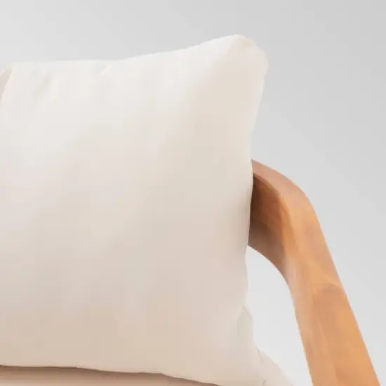 Brooklyn 2pc Acacia Wood Loveseat Set: Outdoor Furniture with Coffee Table - Christopher Knight Home image {2}