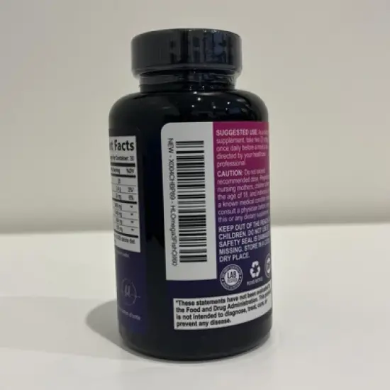 Omega 3 Fish Oil Triple Strength 2400 mg Softgels, Omega-3 Supplements, Natural Heart Health Brain & Joint Support - 60 Softgels By Hello Lovely! image {8}