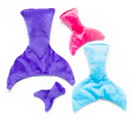 Mutts & Mittens, Inc. Mermaid Tail Plush Dog Toy- (Medium)- Assorted Colors image {3}
