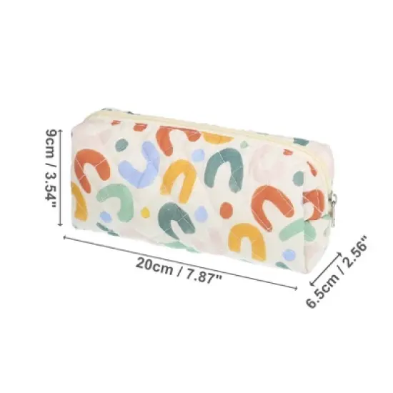 Unique Bargains Durable Small Quilted Makeup Bag Assorted Color image {1}