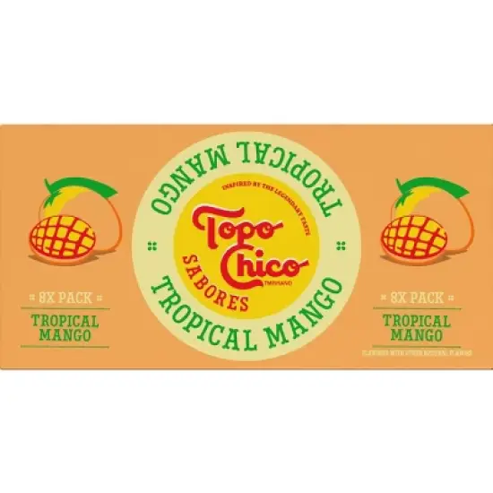 Topo Chico Sabores Tropical Mango Flavored Sparkling Water - 8pk/12 fl oz Cans image {5}