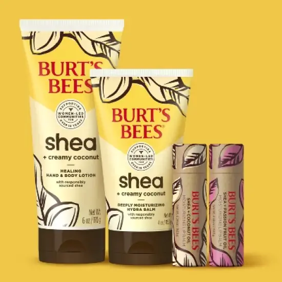 Burt's Bees Shea + Coconut Oil Paper Tube Lip Balm - 0.34oz image {4}