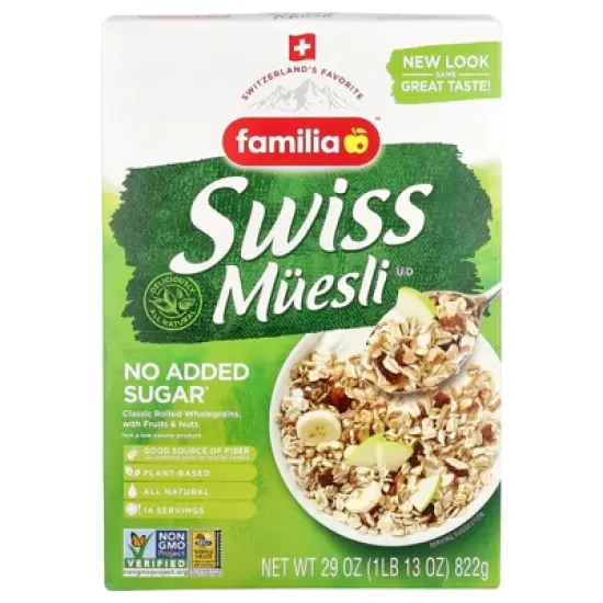 Familia Swiss Muesli, Classic Rolled Wholegrains with Fruits & Nuts, 29 oz (822 g) image {3}