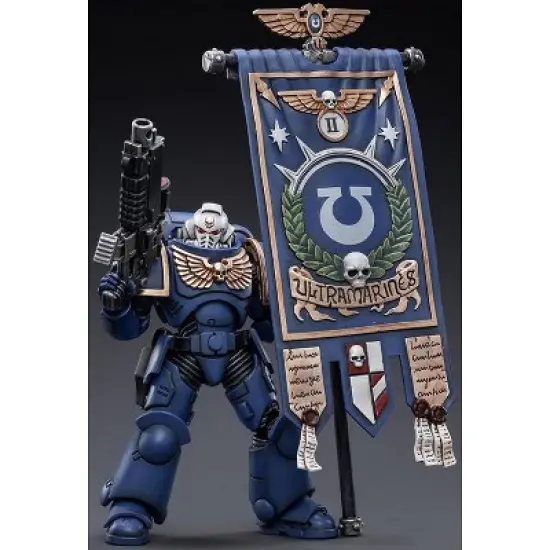 Ultramarines Primaris Ancient Posca 1/18 Scale | Warhammer 40K | Joy Toy Action figures image {2}
