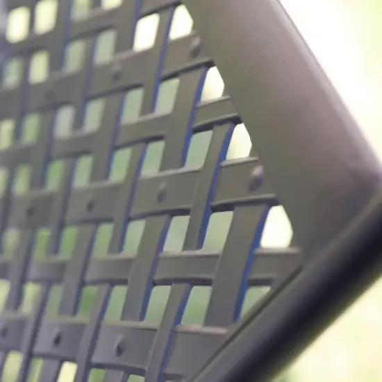 2pc Steel Outdoor Patio Accent Chairs - Lokatse
 image {5}