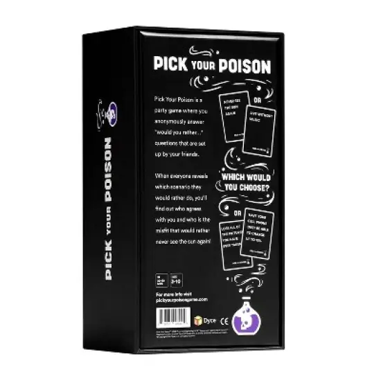 Pick Your Poison Card Game - The "What Would You Rather Do?" Party Game [All Ages/Family Edition] image {2}