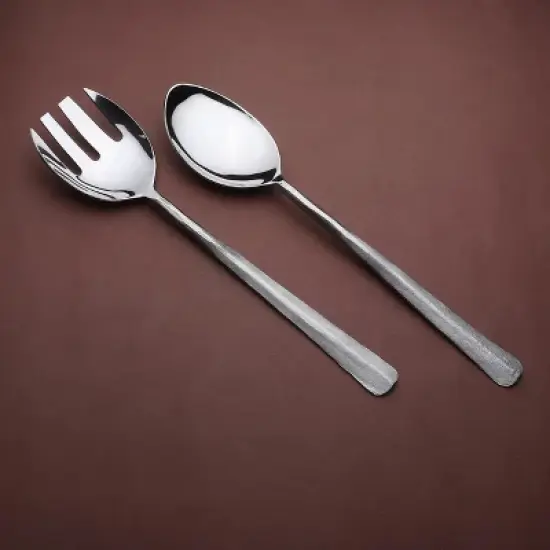 Inox Artisans Ridge Salad Serving 2 Pc. Set image {1}