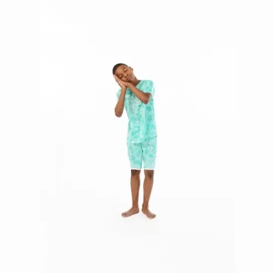 Sleep On It Boys Glow In The Dark Napz 2-Piece Pajama Sleep Shorts Set image {2}
