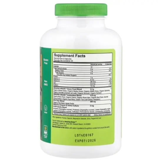 Amazing Grass Greens Blend, 150 Capsules image {1}