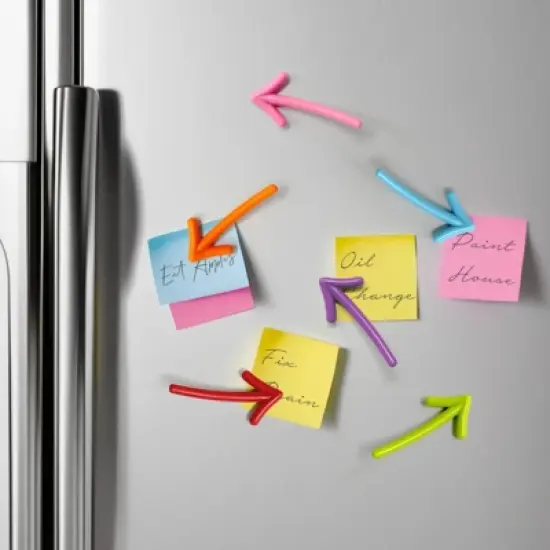 Wrapables Novelty Refrigerator Magnets for Kitchen, Whiteboards, Cabinets, and Lockers (Set of 12), Arrows image {4}