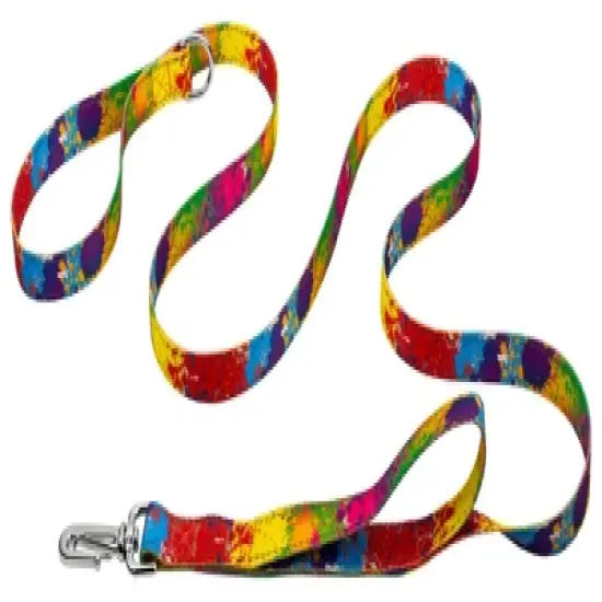 Country Brook Petz Paint Splatter Deluxe Reflective Dog Leash image {3}
