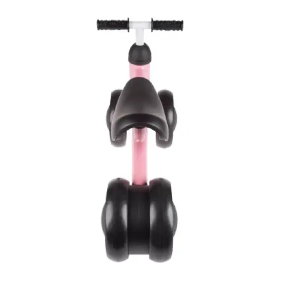 Toy Time Ride-On Mini Trike with Easy Grip Handles, Enclosed Wheels and No Pedals for Learning to Walk for Babies and Toddlers- Pink image {2}