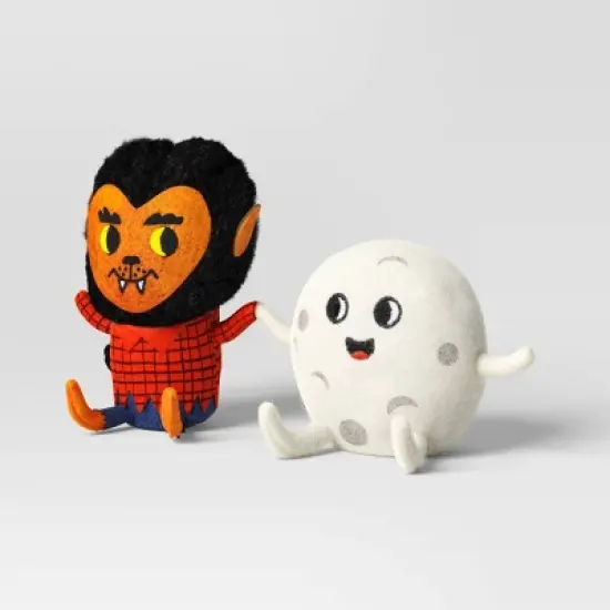 Werewolf and Full Moon Duo Halloween Figurines - Hyde and EEK! Boutique&trade; image {2}