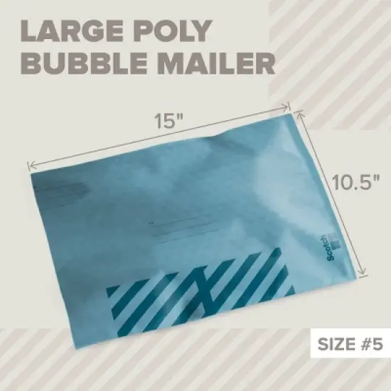 Scotch Poly Bubble Padded Mailer 3pk Large Blue image {1}