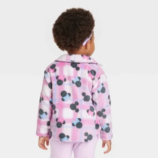 Toddler Girls' Minnie Mouse Printed Shacket - Pink image {1}