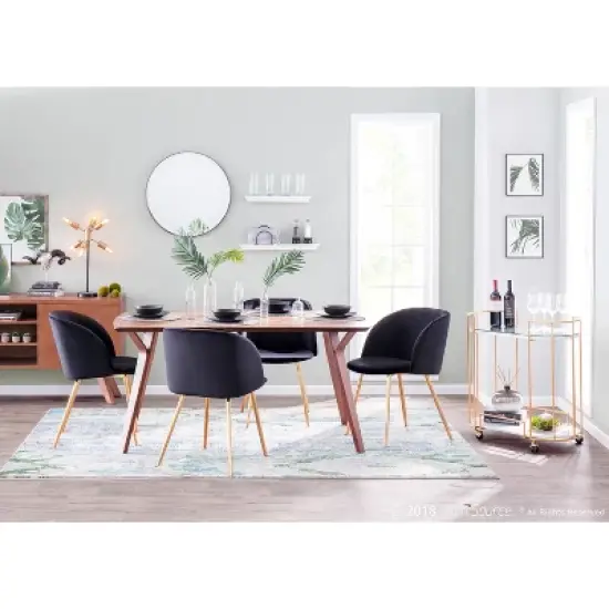 Set of 2 Fran Contemporary Dining Chairs - LumiSource image {8}